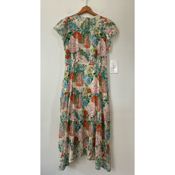 Trovata Birds of Paradis Kristi Midi Dress in Vintage Courtyard - Picture 6 of 10